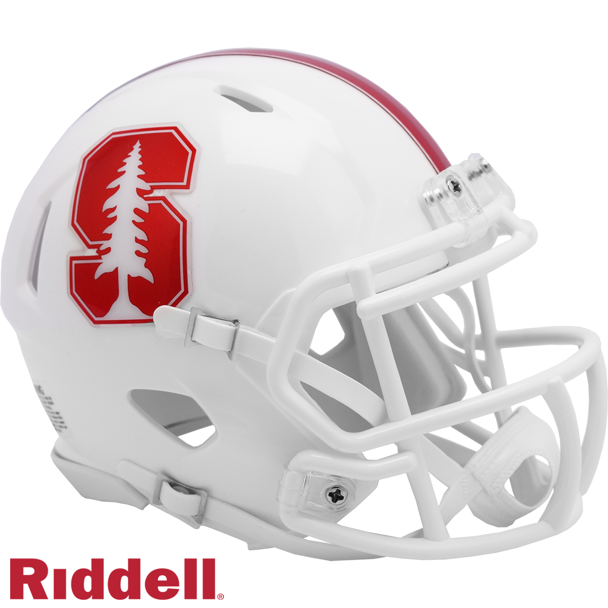 Stanford Cardinal Helmet Riddell Replica Mini Speed Style White