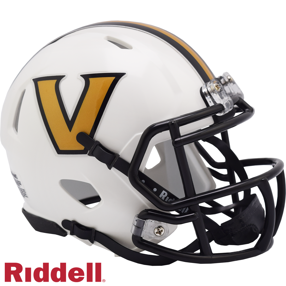 Vanderbilt Commodores Helmet Riddell Replica Mini Speed Style White