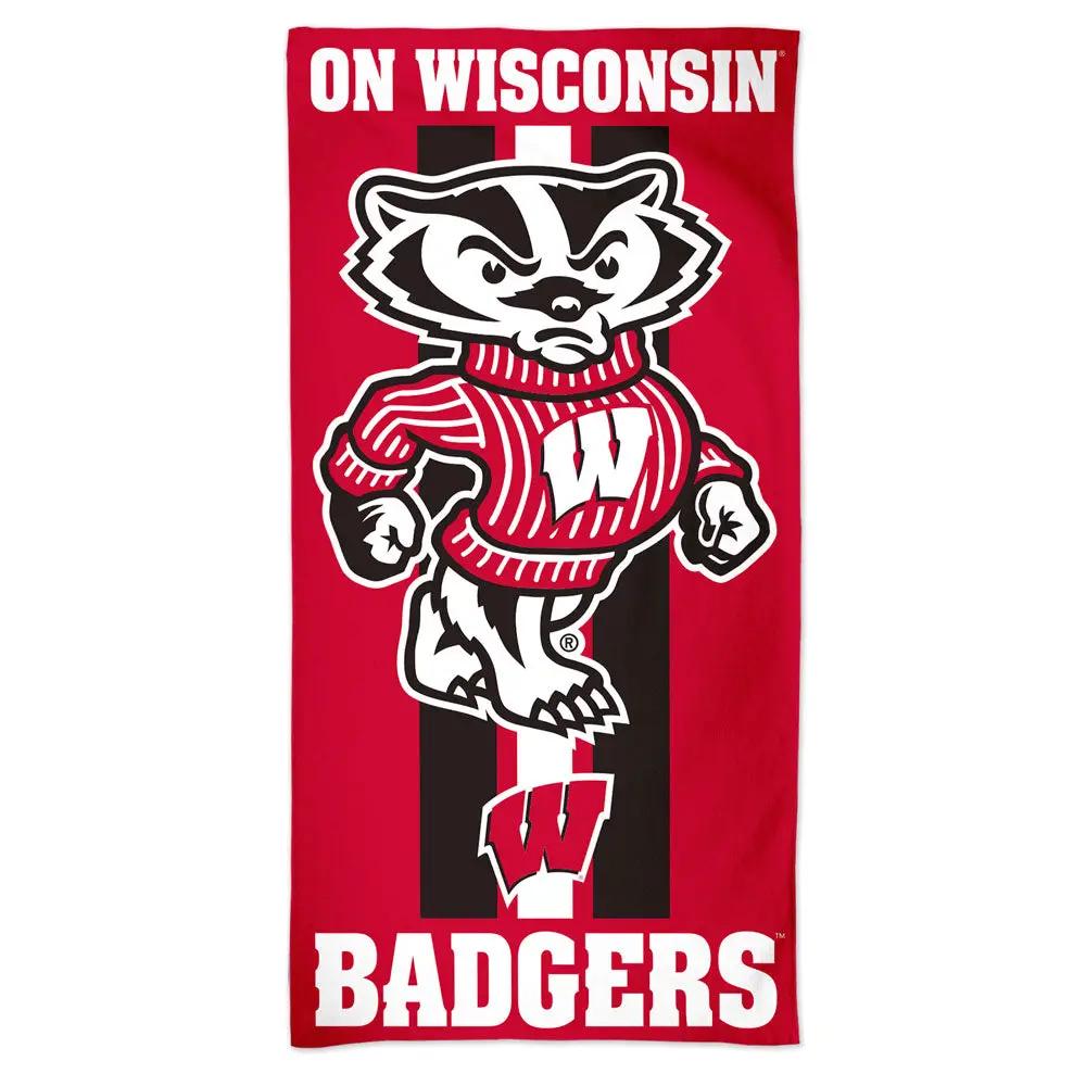 Wisconsin Badgers Towel 30x60 Beach Style