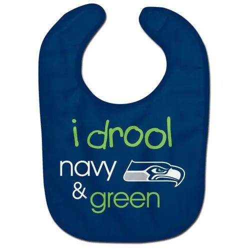 Seattle Seahawks Baby Bib All Pro Style I Drool Design
