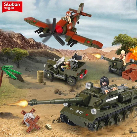 998PCS Kursk Battle Scene Building Blocks WW2 Classic Set - ToylandEU