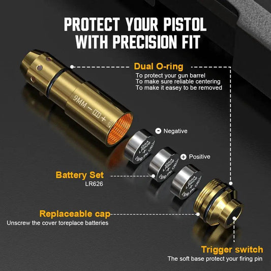 9mm Red Dot Laser Training Cartridge For Pistol Practice Pro - ToylandEU™