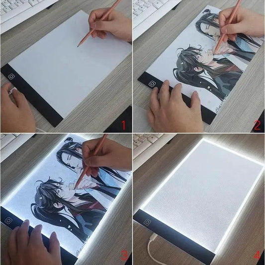 A4 Level Dimmable LED Drawing Copy Pad Board Educational Kids Toy Painting Creative Gifts for Children - ToylandEU™