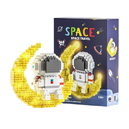 ABS Building Blocks | Light Up Spaceman | 200 Piece Set | Ages 14 Plus