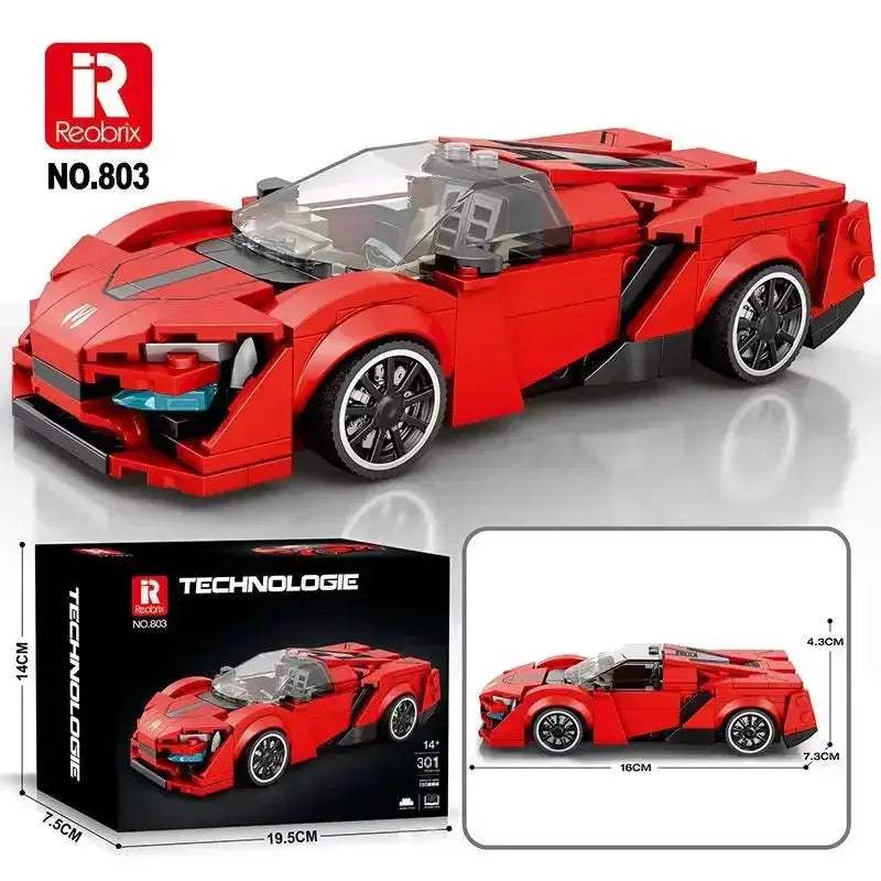 AC Cobra Car Building Blocks Set For Kids Creative Display - ToylandEU