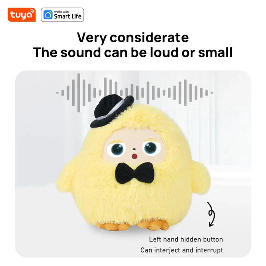 AI Plush Robot Interactive Toy With LED Eyes For Kids - ToylandEU™