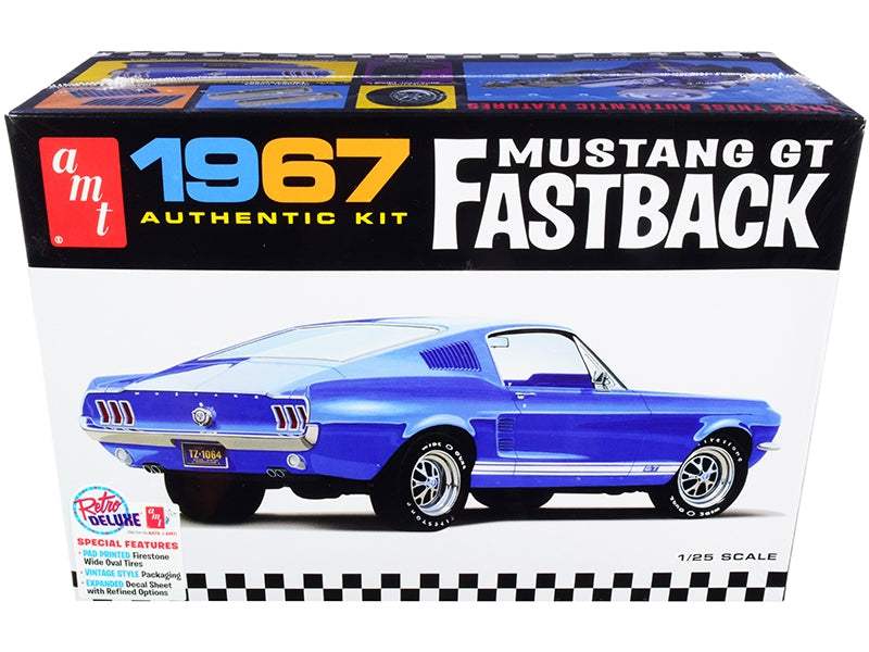 Model Kit | 1967 Ford Mustang GT Fastback | 1/25 Scale | Skill 2