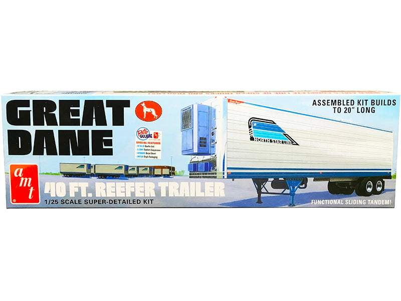 Great Dane 40 Ft. Reefer Refrigerated Trailer | 1/25 Plastic Model Kit | AMT | Collector Quality