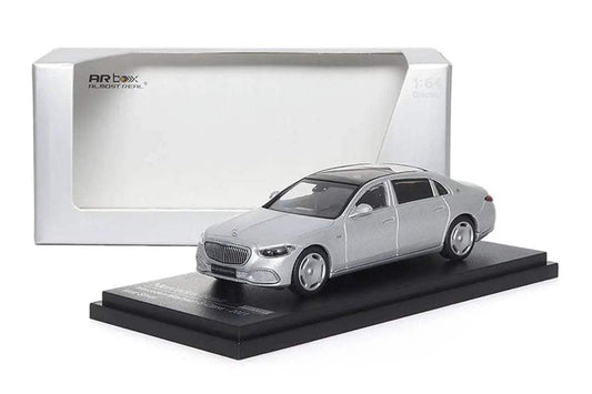 AR BOX 2021 Mercedes-Benz Maybach W223 Matte Silver Licensed Product 1:64 - ToylandEU