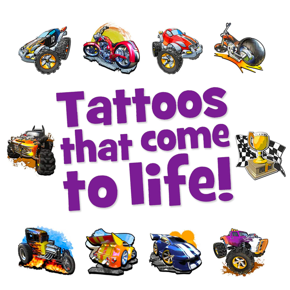 AR Temporary Tattoos | 3D Car Animations | Toylandeu™
