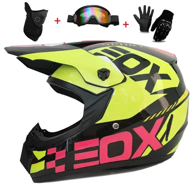ATV Off Road Full Face Helmet For All Ages Protection - ToylandEU