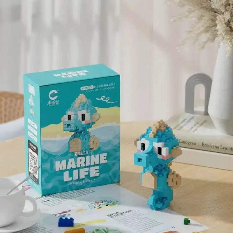 Creative Ocean World Animal Particle Building Blocks Toys - ToylandEU
