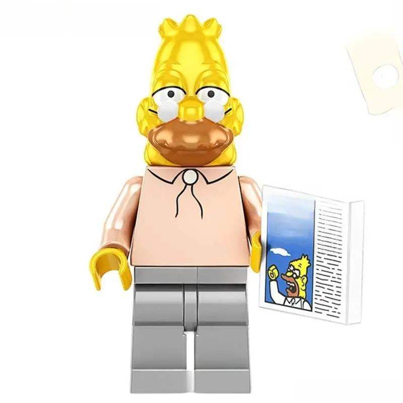 Abe Simpson "Grandpa" | The Simpsons Lego Minifigures Custom toys - Minifigure Toys