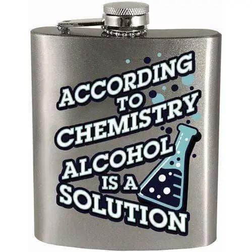Durable Stainless Steel Hip Flask 7oz Science Gift - ToylandEU