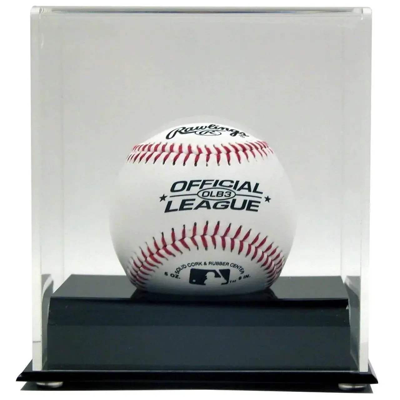 Acrylic Baseball Display Case With Clear Cover Black Base - ToylandEU™