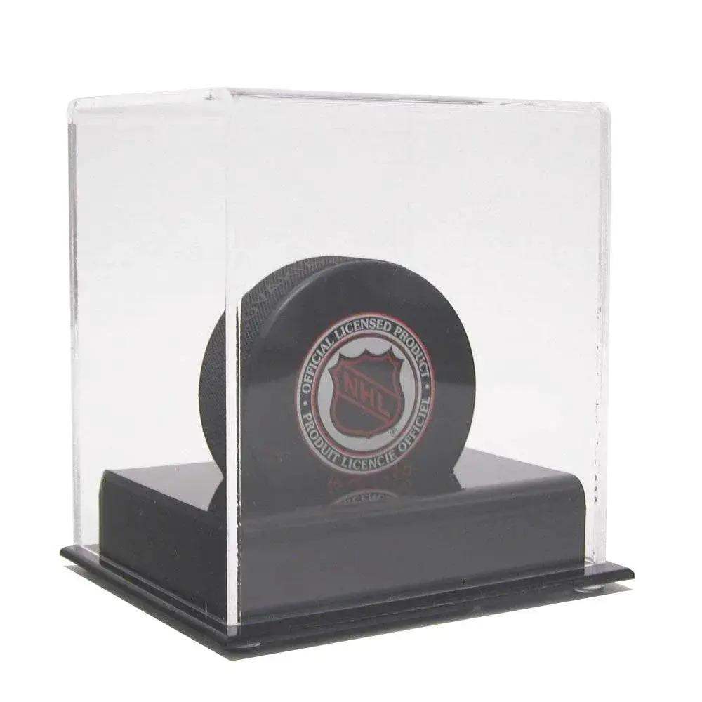 Acrylic Hockey Puck Display Case Clear Cover And Black Base - ToylandEU™