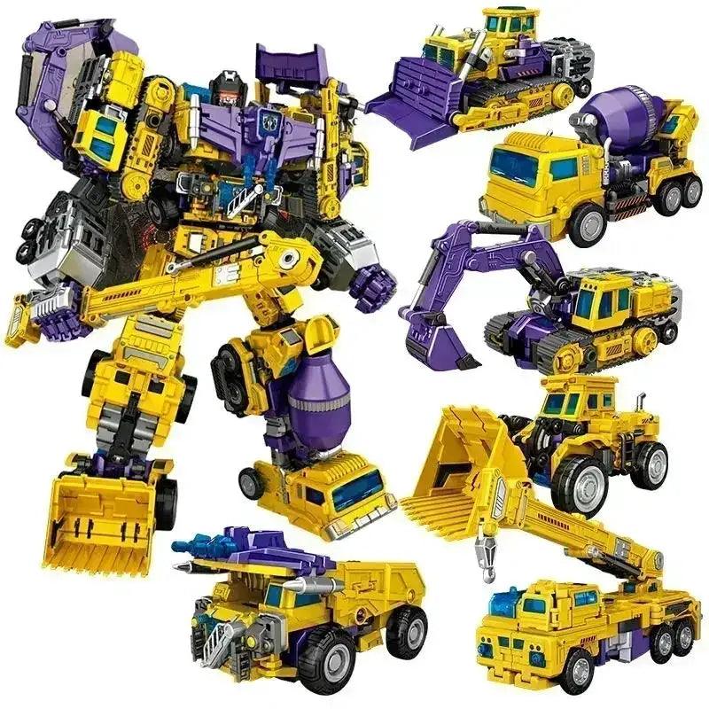 6 In 1 Devastator Transformer KO Robot Action Figure 42cm - ToylandEU™