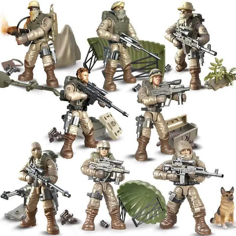 4pcs WW2 Eagle Special Forces Military Action Figures Bricks - ToylandEU™