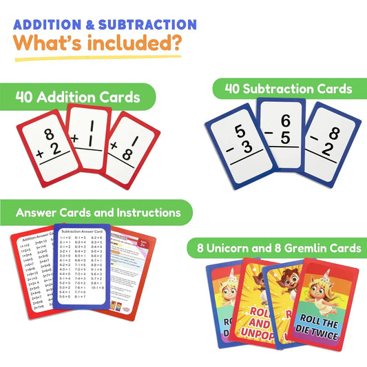 Addition Subtraction Cards For PreK 99 Cards - ToylandEU™