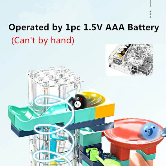 Adjustable Electric Marble Run with Spiral Elevator for Kids Fun - ToylandEU