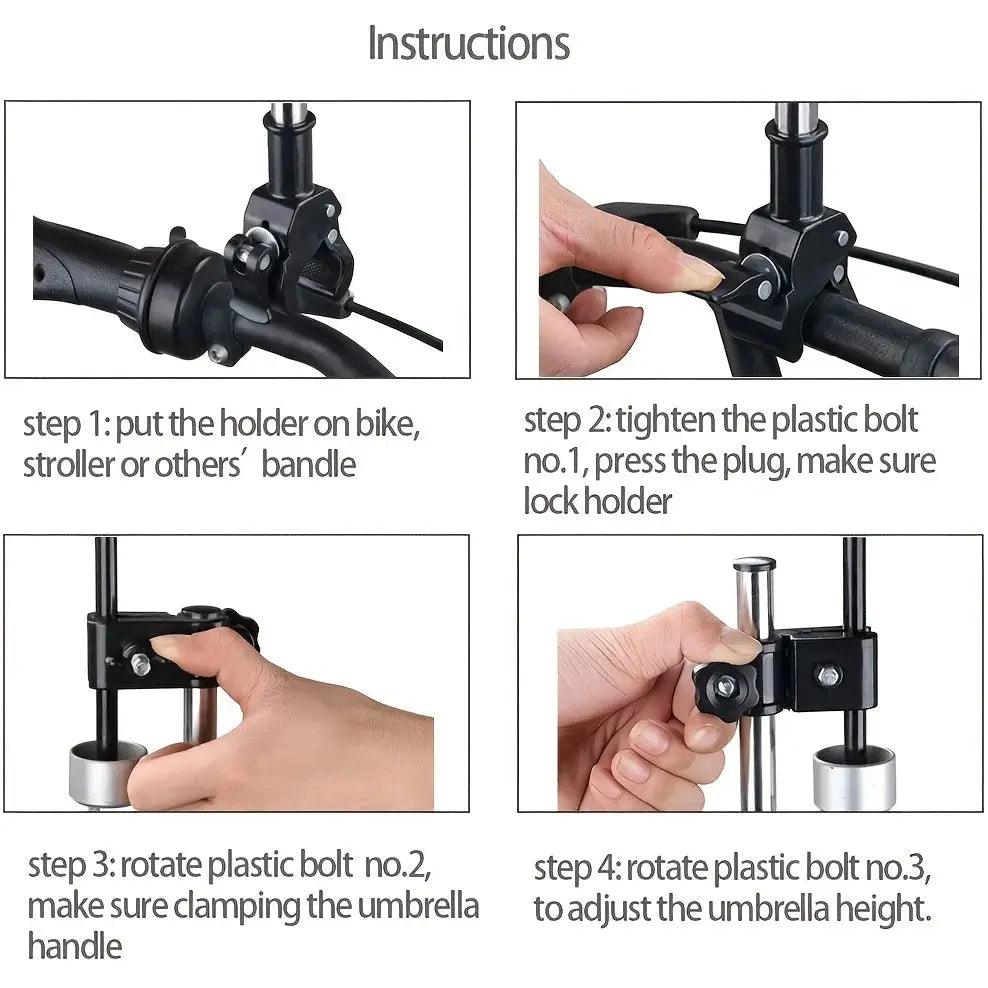 Adjustable Umbrella Mount For Wheelchairs Secure Clamp - ToylandEU™