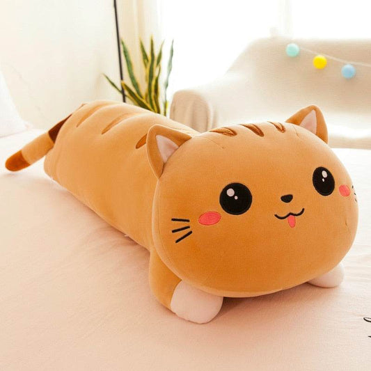 Adorable 50/130 cm Long Cat Plush Pillow - Perfect Gift & Home Decor - ToylandEU