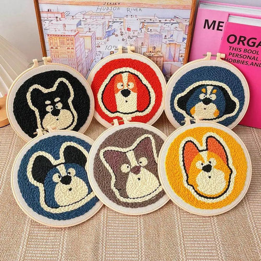 Adorable Animal-Themed Punch Needle Embroidery Set - ToylandEU™