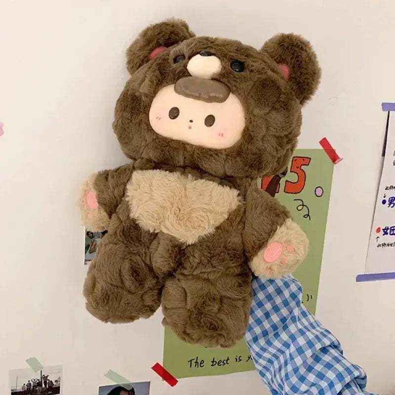 Adorable Bear Plush Backpack Crossbody Bag For Women - ToylandEU