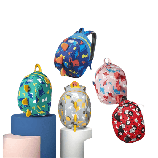 Adorable Dinosaur Toddler Backpack with Safety Harness & Lunch Bag - ToylandEU