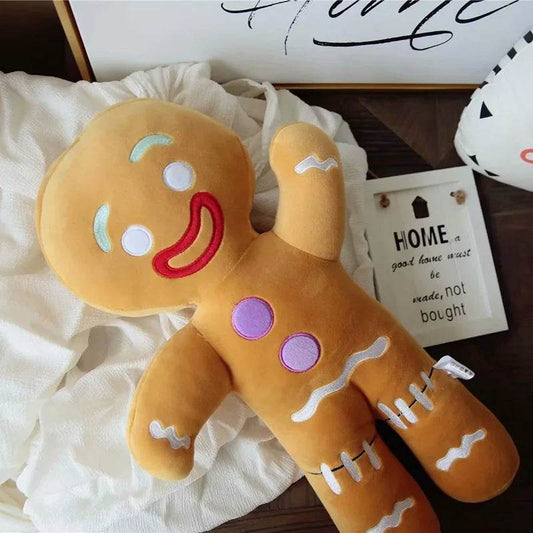 Adorable Gingerbread Man Plush Toy - Baby Comfort Doll & Pillow - ToylandEU