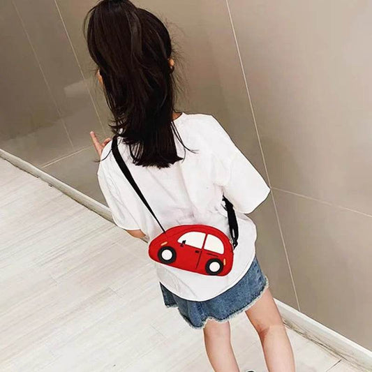 Adorable Kids Messenger Bags Cartoon Car Design Crossbody Travel Companion For Ages 4 To 6 - ToylandEU