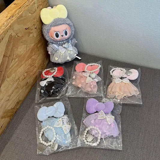 Adorable Labubu 3.0 Overalls Dress Set Toyland EU - ToylandEU™