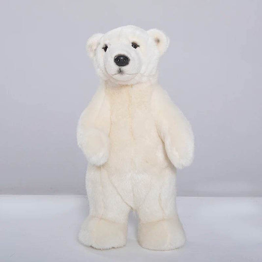 Adorable Lifelike White Polar Bear Plush Toy for Kids' Rooms - ToylandEU