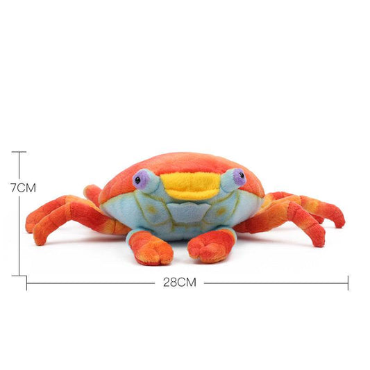 Adorable Little Crab Plush Toy with Red Stone Crab Trumpet - ToylandEU