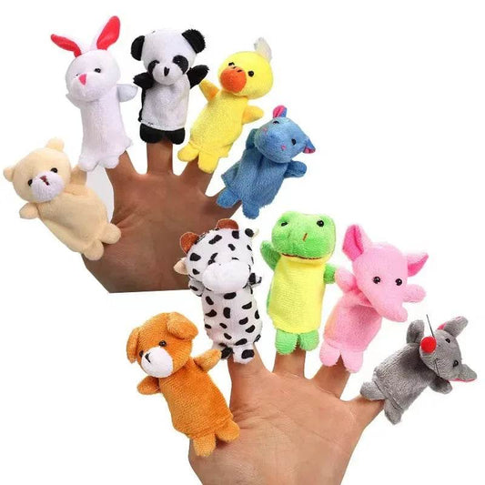 Adorable Plush Baby Animal Finger Puppets - 7cm for Fun Pretend Play - ToylandEU