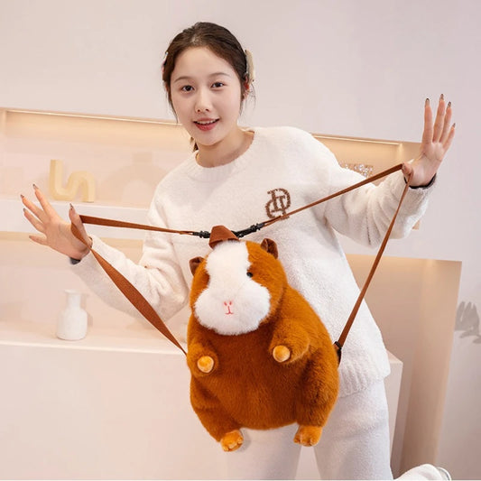 Adorable Plush Guinea Pig Backpack With Kawaii Soft Stuffed Design For Kids And Women - ToylandEU