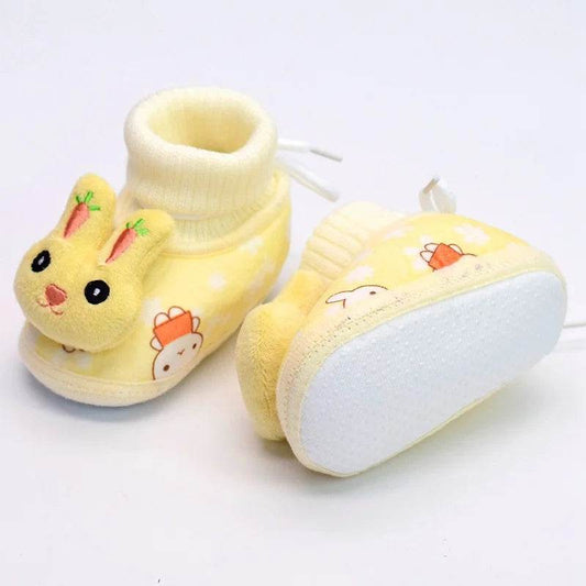 Adorable Plush Snow Booties for Infants - Cartoon Rabbit Prewalkers for Boys and Girls - ToylandEU