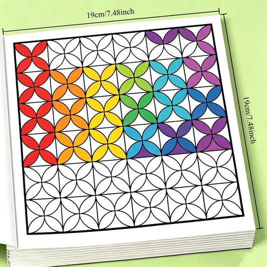 Adult Coloring Book | Geometric Patterns | Toylandeu™
