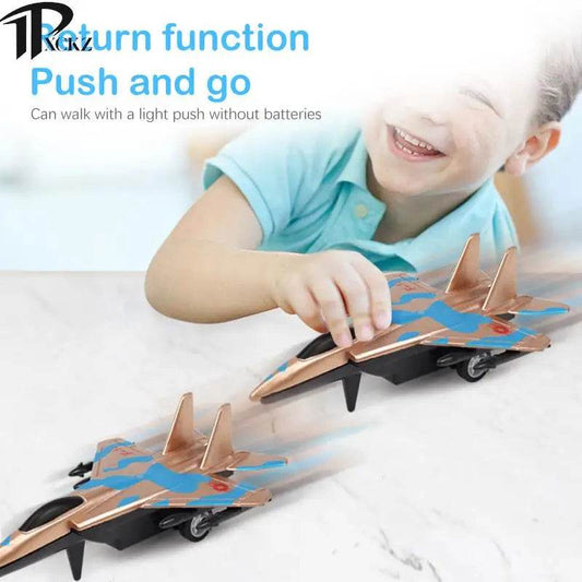 Adventure Vehicle Toy Set: Pull-Back Mini Cars, Tanks, and Airplanes for Kids - ToylandEU