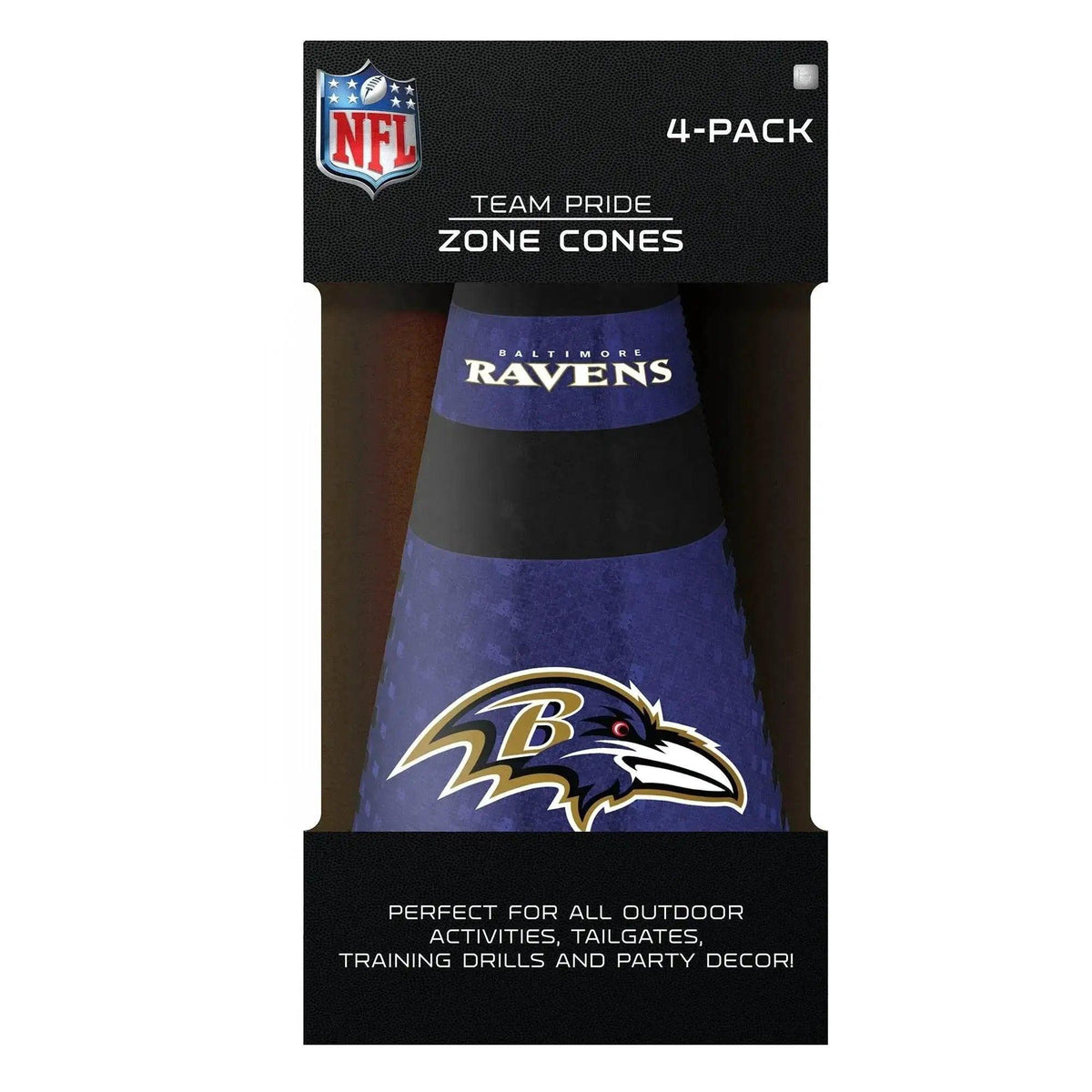Baltimore Ravens Zone Cones 4 Pack for Field Training Agility Cones - ToylandEU™