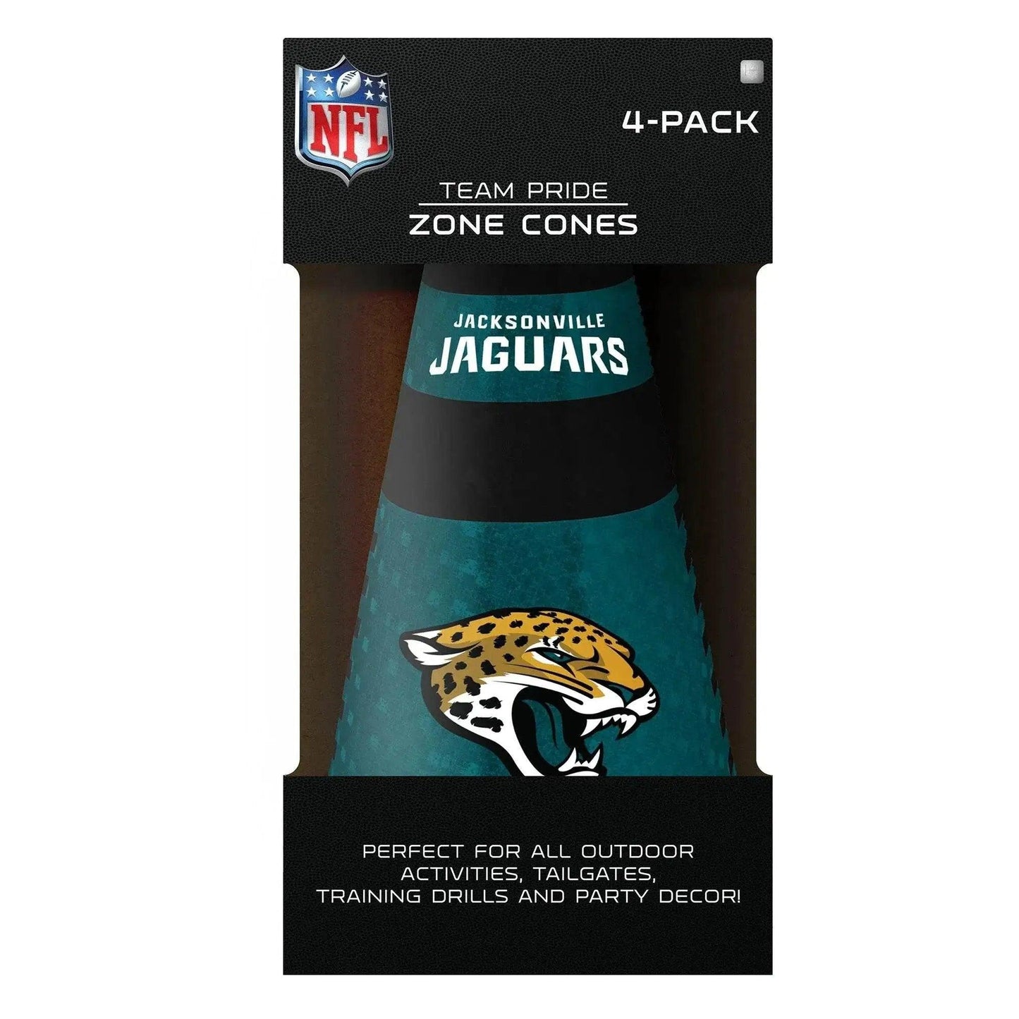 Jacksonville Jaguars Zone Cones 4 Pack Reflective Logos Agility Cones - ToylandEU™