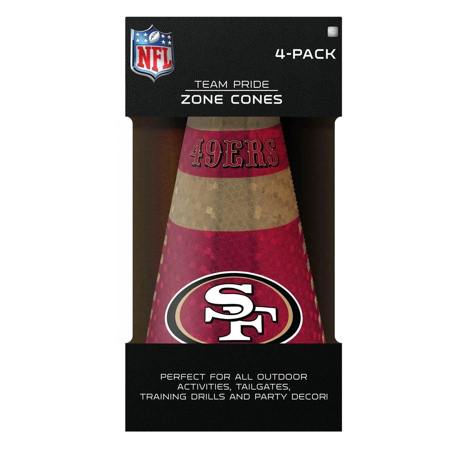 San Francisco 49ers Zone Cones 4 Pack Reflective Gear Agility Cones - ToylandEU™