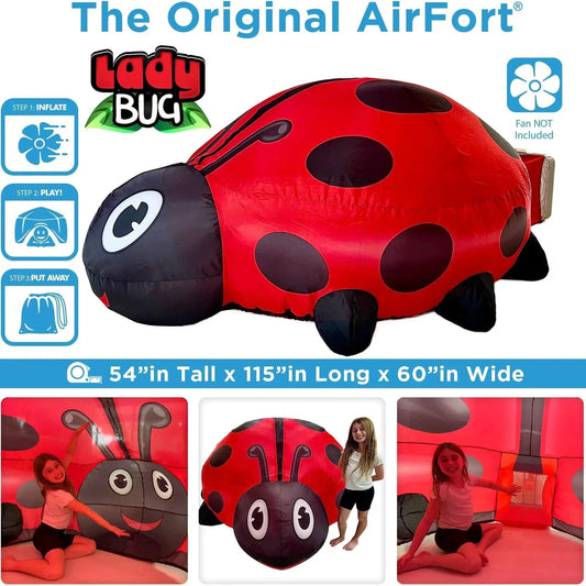 AirFort Ladybug Inflatable Play Tent Easy Setup - ToylandEU™