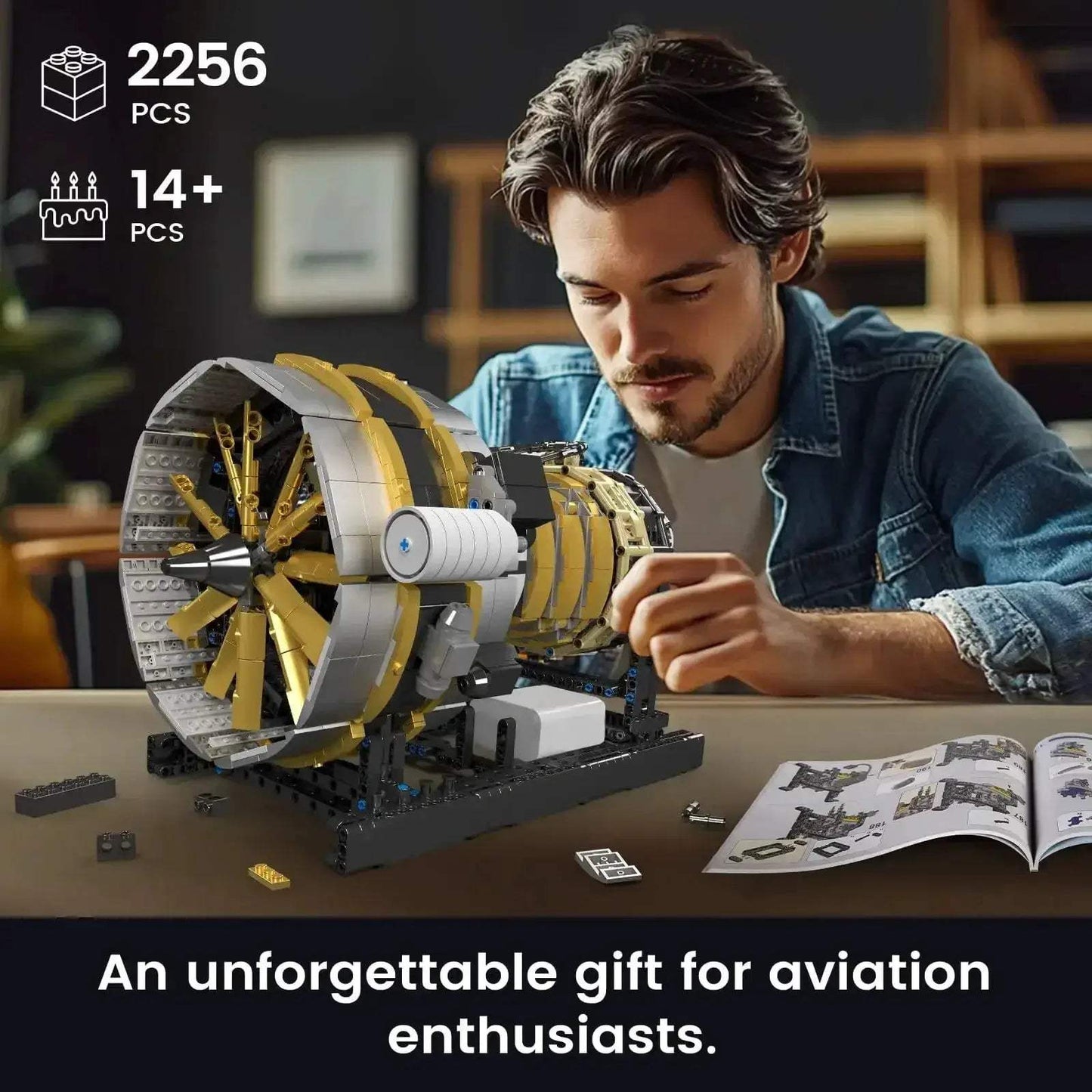 Aircraft Engine Model Building Kit With Power Functions - ToylandEU