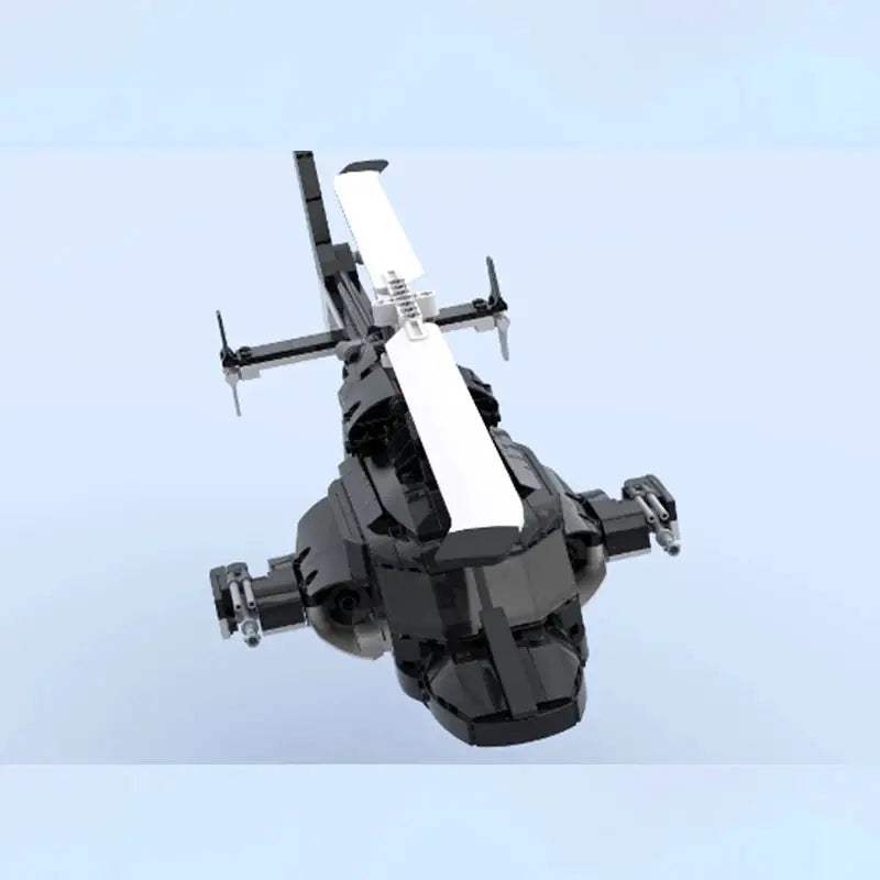 Airwolf Bell 222 MOC Building Blocks Helicopter Kit - ToylandEU™