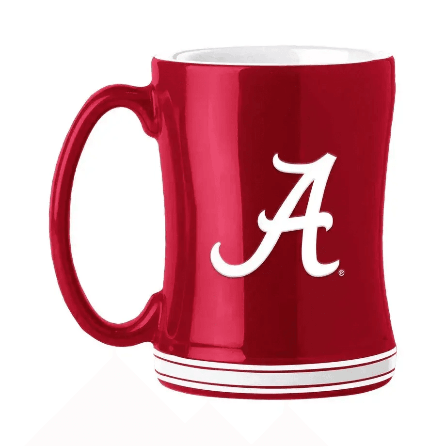 Alabama Crimson Tide 14 Ounce Sculpted Relief Coffee Mug - ToylandEU™