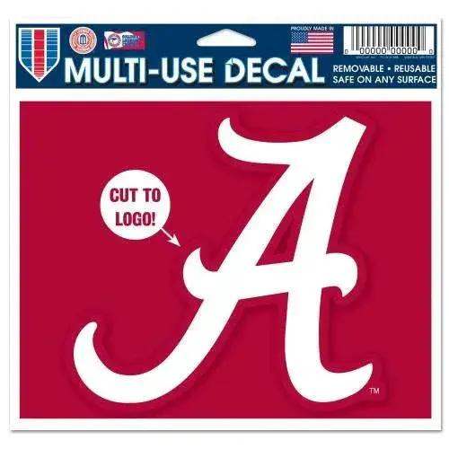 Alabama Crimson Tide Decal 5x6 Multi Use Color Cut Logo - ToylandEU™