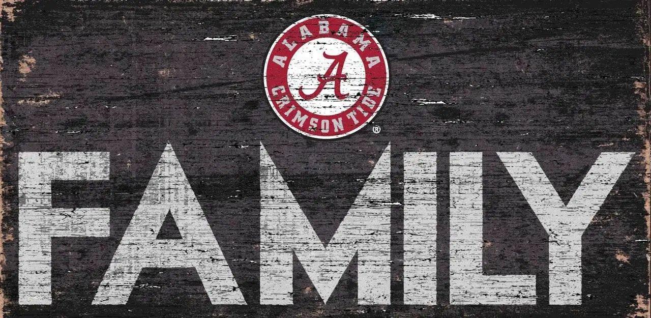 Alabama Crimson Tide Wood Sign 12x6 Family Design Hanging - ToylandEU™