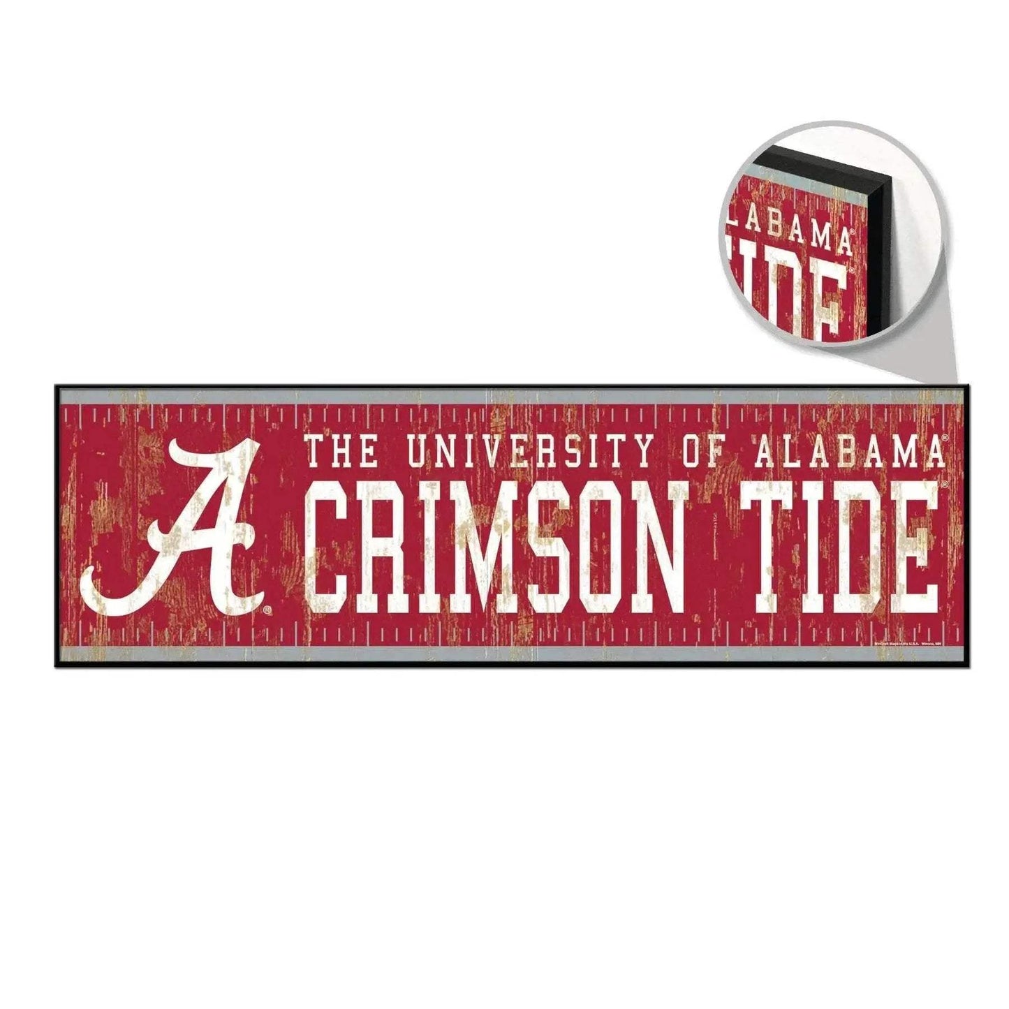 Alabama Crimson Tide Wood Yard Sign 9x30 Outdoor Marker - ToylandEU™