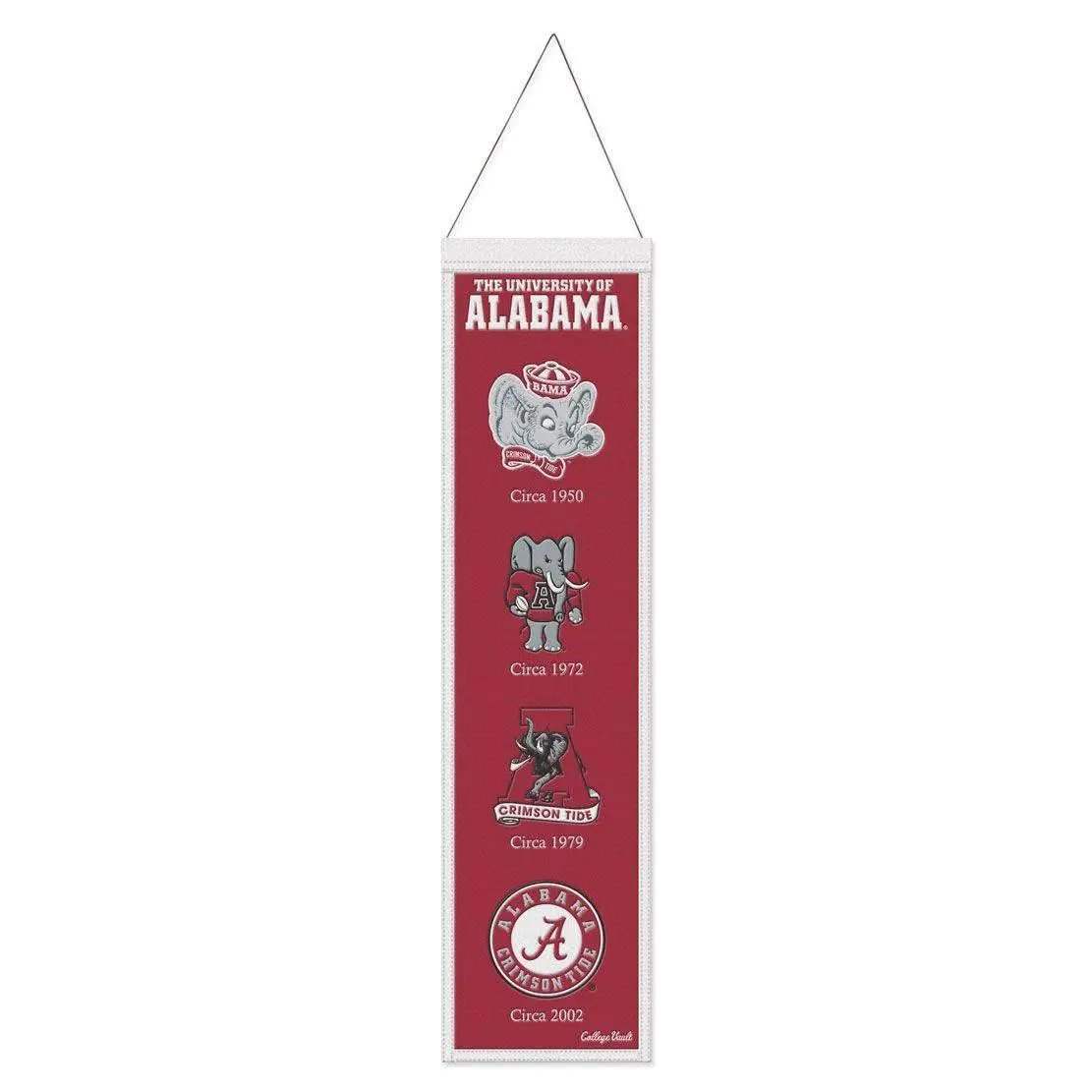 Alabama Crimson Tide Wool Banner 8x32 Heritage Evolution - ToylandEU™